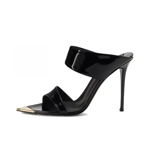 Giuseppe Zanotti GZ Intriigo Quick-Dry Slippers Women's Black Джузеппе Занотти GZ Intriigo Быстросохнущие Слипоны Женские Черные