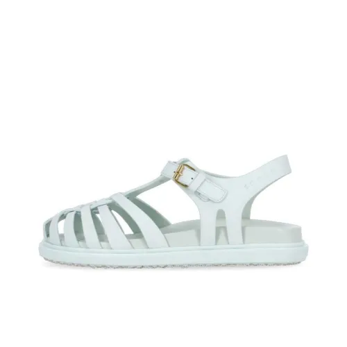 Сандалии MARNI в римском стиле Женские Светло-зеленые
