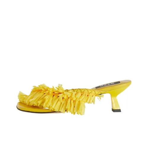 MSGM Слипоны 5 см Женские Желтые