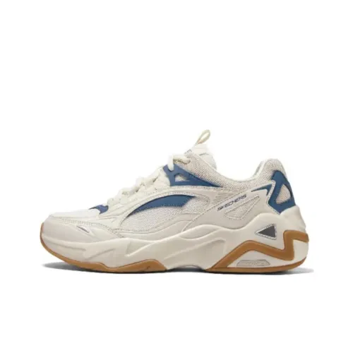 Skechers D'LITES HYPER BURST Низкий топ Повседневная беговая обувь Мужская Белый Синий