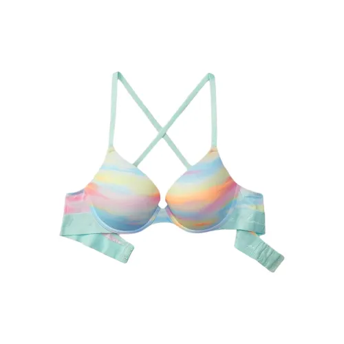 Victoria's Secret Розовый 3839 Тень PUSH Up Бюстгальтер Коллекция Для Повседневной Одежды Бюстгальтер Женский Радужный