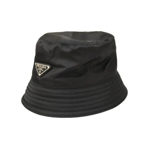 PRADA Холст Ведрообразные Шляпы Мужские Черные
