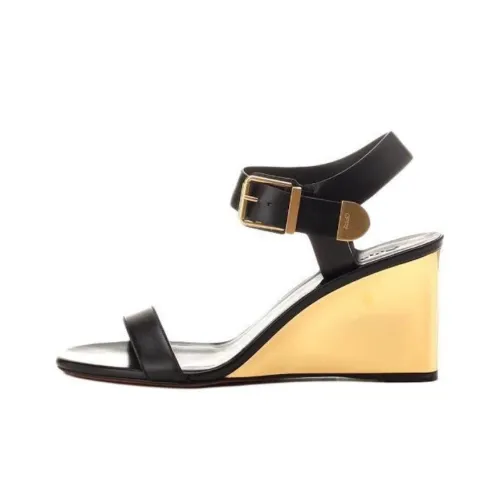 Chloe Rebecca One Strap Sandals Women's Black Члои Rebecca One Ремешок Сандалии Женские Черные