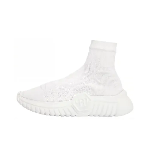 PHILIPP PLEIN Высокий топ Повседневная обувь Унисекс Белый