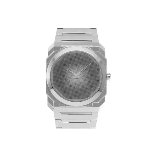 BVLGARI Octo Finissimo Часы Полированный Циферблат Из Сапфирового Стекла И Металлические Точки