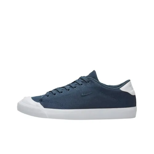 Nike All Court 2 Slip-on Устойчивый к износу Амортизация Устойчивый к истиранию Дышащие Низкие Кроссовки для скейтбординга Мужские Синие