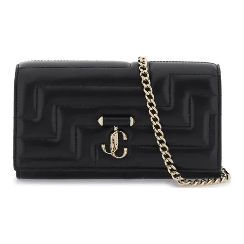 Jimmy Choo Avenue Овечья кожа Сумка через плечо Мини Женская Черная