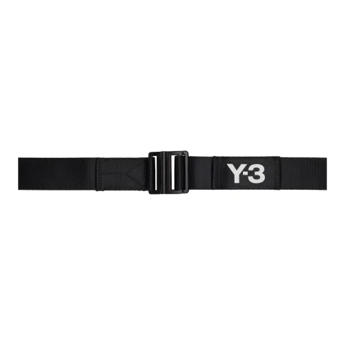 Y 3 Letter Logo Ремень Мужской Черный Ширина 4CM