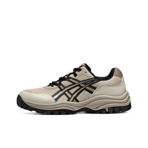 Asics Gel Csl 02 Амортизация Износостойкий Низкий Топ Беговые кроссовки Унисекс Серый Бежевый