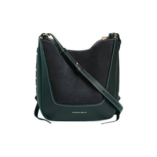 Vanessa Bruno Телячья кожа Ведрообразная сумка Сумка через плечо Маленькая Женская Зеленая