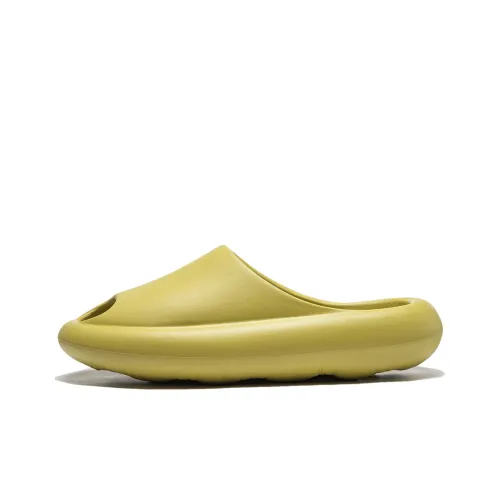 LINING Slide Тихий Слипоны Унисекс Оливковый Желтый Зеленый