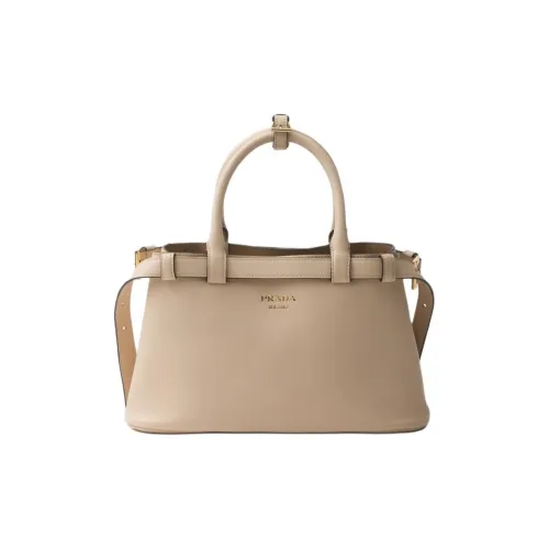 PRADA Сумка через плечо из кожи маленькая сумка для женщин светло-бежевый