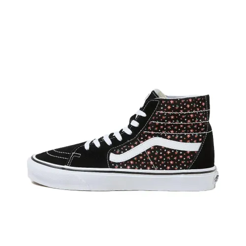 Vans Sk8 Hi Tapered Износостойкий и Легкий Высокий Топ Скейтборд Кроссовки Унисекс Черный