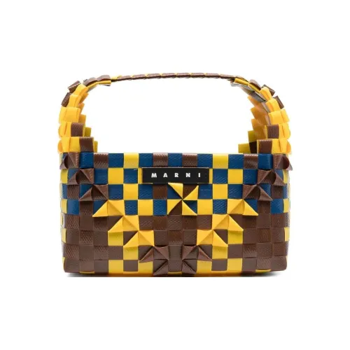 MARNI Полипропиленовая сумка для детей светло-желтая коричневая