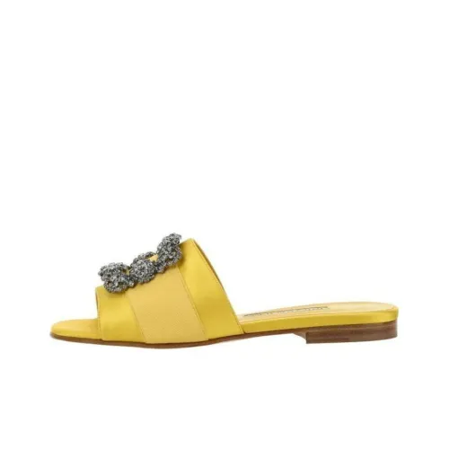 MANOLO BLAHNIK Слипоны Женские Желтые