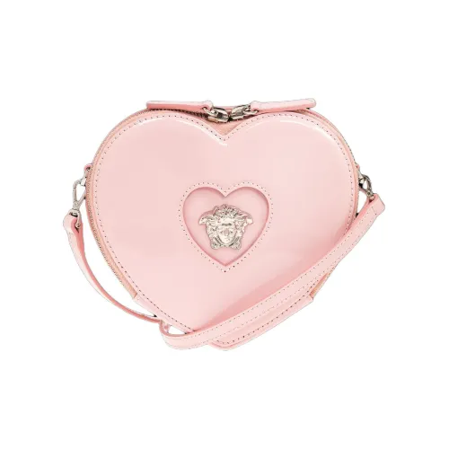 VERSACE Medusa Лакированная кожа Телячья кожа Сердечная сумка Сумка через плечо Детская Розовая