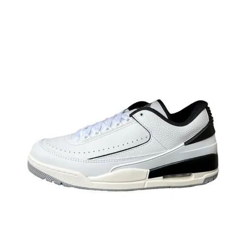 Jordan Air Jordan 1,5 Амортизация Износостойкий Низкий Топ Винтажные Баскетбольные Кроссовки Мужские Белый Черный