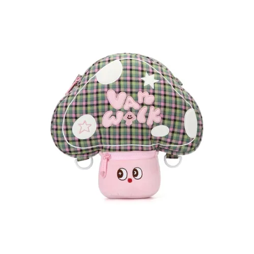 VANWALK Плюшевый рюкзак женский розовый синий желтый