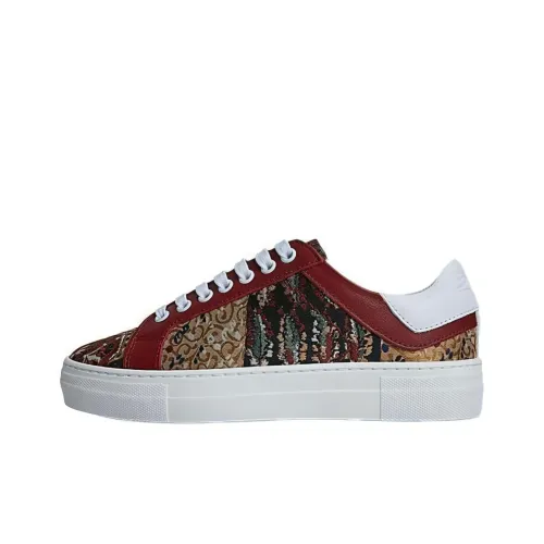 ETRO Скейтборд Кроссовки Низкие Красный Женский