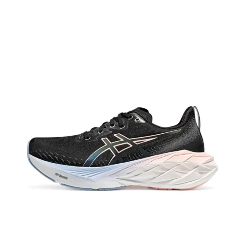 Asics Амортизация Устойчивость к истиранию и Прочные свойства Низкие кроссовки для бега Женские Черные