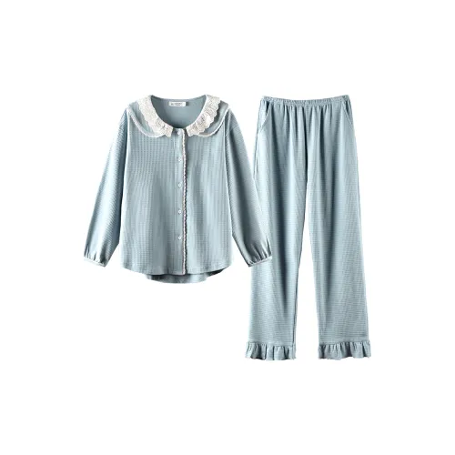 Empowering Words Пижамный комплект Женский Небесно-синий