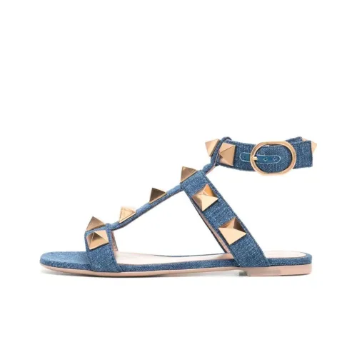 Valentino Rockstud One Ремень Сандалии Женские Синие