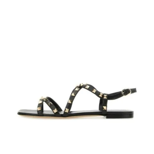 Valentino Rockstud One Ремень Сандалии Женские Черные