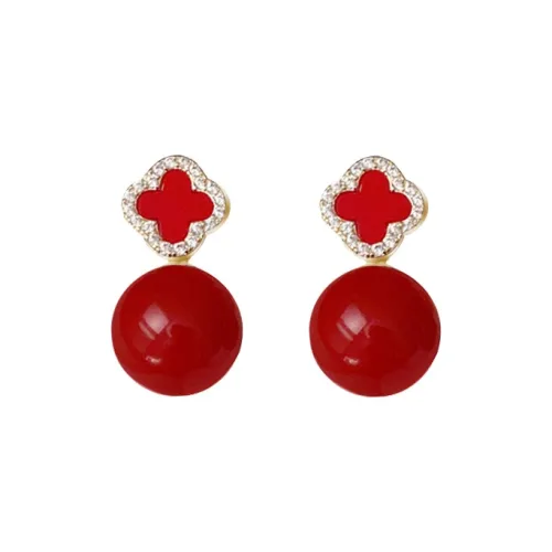 YUOFFICIAL Alloy Pearl Earrings Women's