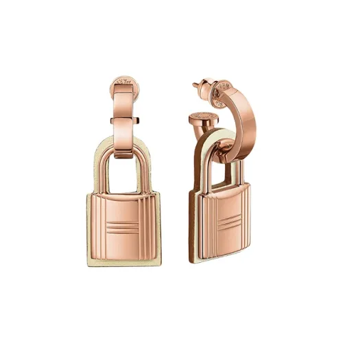 HERMES O'Kelly Серьги Розово-золотые Женские