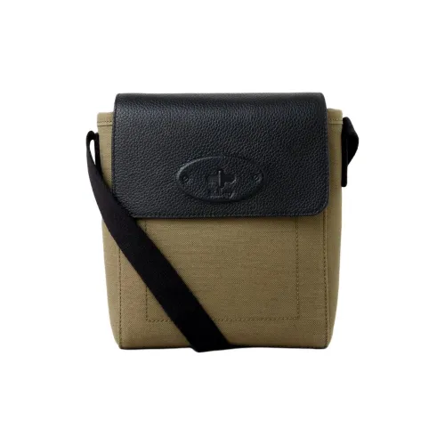 Mulberry GRAIN LEATHER Сумка через плечо Мужская Оливково-зеленая и Черная