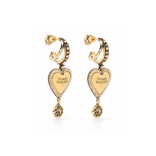 Alexander McQueen Серьги из бронзы Золотой Женские