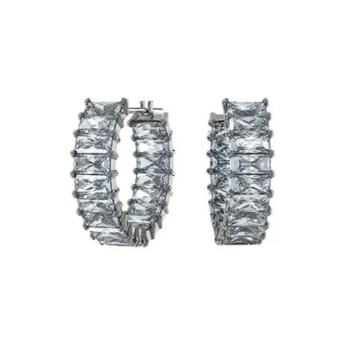 Swarovski Искусственный хрусталь Серьги Женские Серый