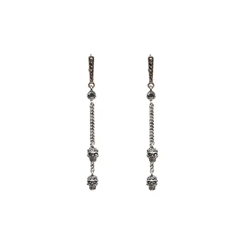 Alexander McQueen Серебристые серьги из бронзы Женские