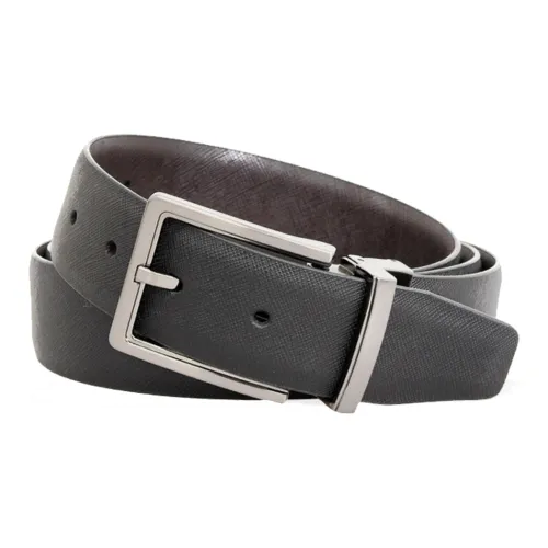 CK Calvin Klein Двойной Сided Дизайн Кожаные ремни Мужской Черный Ширина 3 см