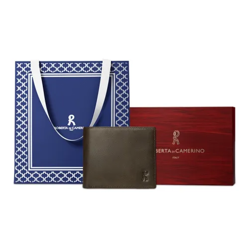 Roberta Di Camerino Мужской кошелек из коровьей кожи цвет кофе