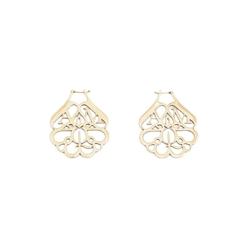 Alexander McQueen Серьги из бронзы Коричнево-желтые Женские
