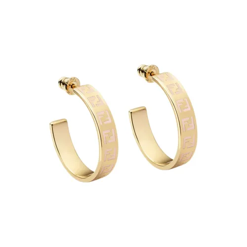 FENDI Brass Earrings Золотой Женские