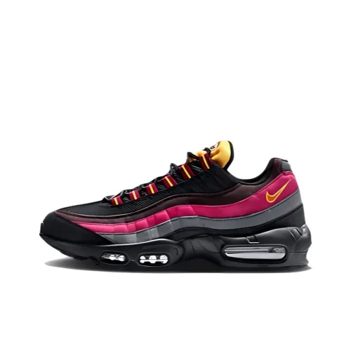 Nike Air Max 95 Low Беговые кроссовки Унисекс Черные Красные
