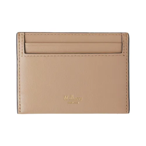 Mulberry Тисненый GRAIN LEATHER Держатель для кредитных карт Женские Кленовый лист Коричневый