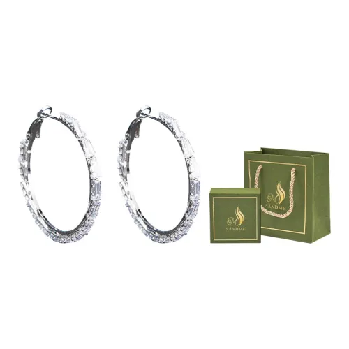 SENDME Серьги Циркон HOOP Серьги Женские