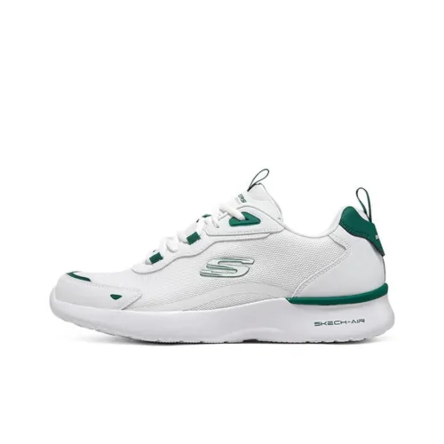 Skechers Беговые кроссовки Низкий верх Белый Зеленый Мужской