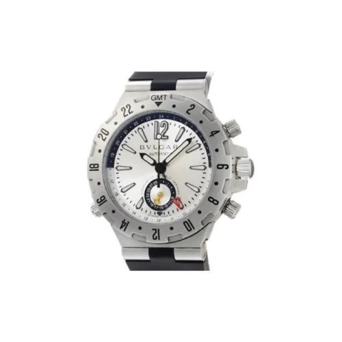 BVLGARI Watch Автоматический Механический Механизм Резиновый Ремешок 40 мм Белый Циферблат Унисекс