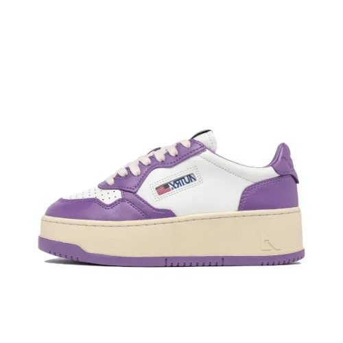 AUTRY Medalist Low Топ Скейтборд Кроссовки Женские Белые Фиолетовые