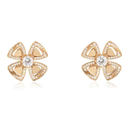 BVLGARI 18К Серьги из розового золота Женские Розовое золото