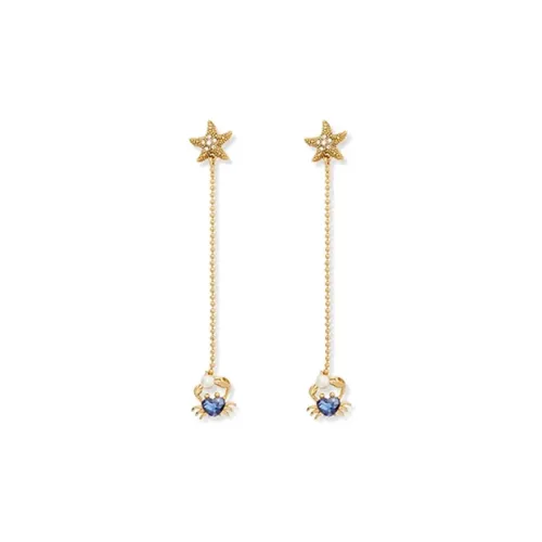 Kate Spade Серьги с металлическим покрытием женские синие