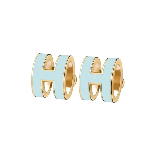 HERMES POP H Collection Серьги Синие Женские