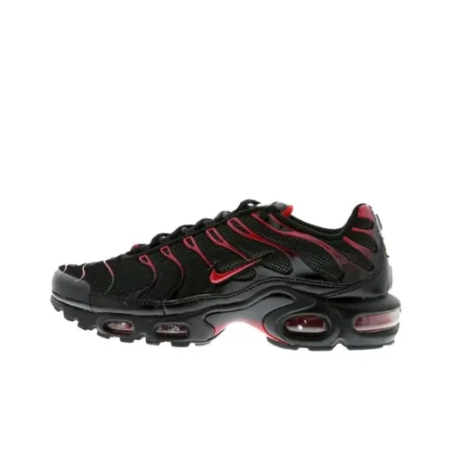 Nike Air Max Plus Амортизация Износостойкие Низкие Кроссовки для Бега Мужские Черные Красные