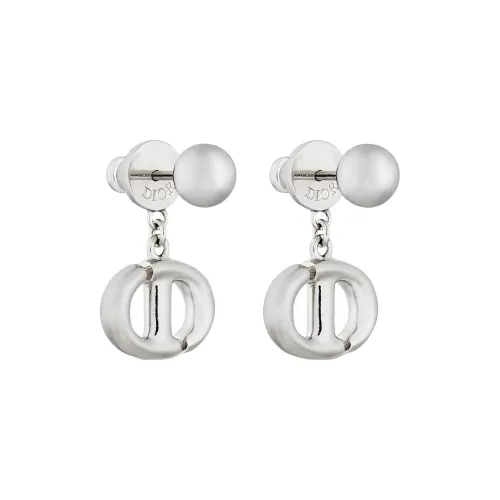 DIOR Серебряные серьги из бронзы для женщин