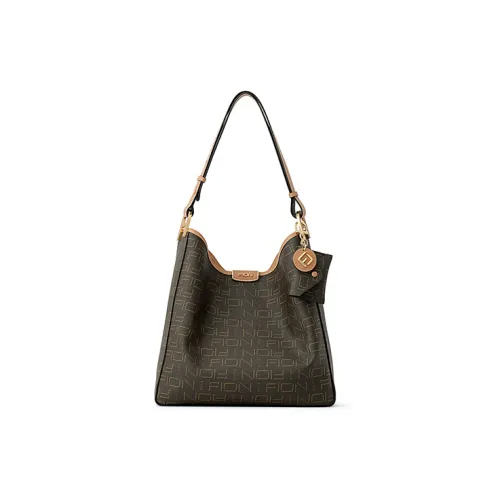 FION Холст Ведрообразная Сумка Плечевая Сумка Женская Многоцветная