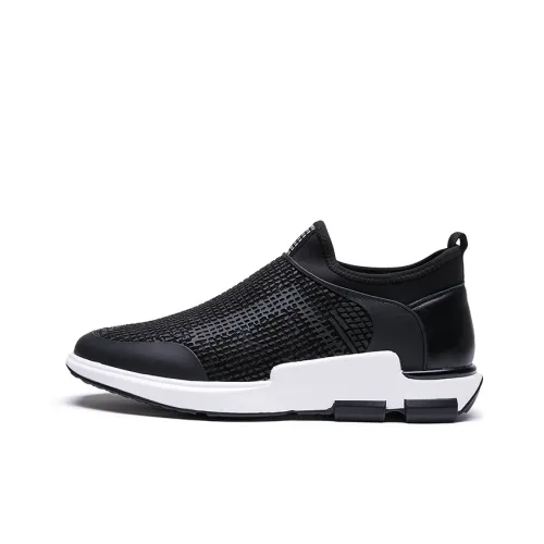 AOKANG Мужские повседневные туфли Low Top Бордовый Мужской